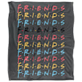 Miniatyrbild 1 av 6: Friends Stacked Logo Filt En Storlek Flerfärgad Multicoloured One Size