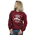 Miniatyrbild 2 av 5: National Lampoon's Christmas Vacation Herr Eat My Dust Sweatshirt Burgundy S