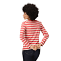 Miniatyrbild 4 av 5: Regatta Dam/Kvinnor Federica Stripe Långärmad T-shirt 12 U Mineral Red/Light Vanilla 12 UK