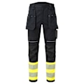 Miniatyrbild 2 av 3: Portwest PW3 FR Modaflame Varsel Holsterfickabyxor för män 3 Yellow/Black 36R