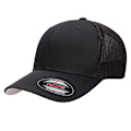 Miniatyrbild 3 av 3: Yupoong Unisex Adult Flexfit Mesh Trucker Cap L/XL Svart Black L/XL