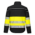 Miniatyrbild 2 av 2: Portwest Herr PW3 Hi-Vis 3-lagers Klass 1 Softshelljacka XS B Black/Yellow XS