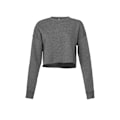 Miniatyrbild 1 av 3: Bella + Canvas Croppad Crew Fleece Top M Deep Heather för damer Deep Heather M