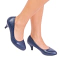 Miniatyrbild 2 av 3: Where's That From Dam/Damer Shea Faux Suede Låg Klack Court Dark Blue 7 UK