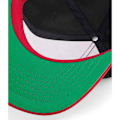 Miniatyrbild 3 av 3: Beechfield Original Flat Peak Snapback Cap One Size Black/Class Black/Classic Red One Size
