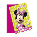 Miniatyrbild 1 av 2: Disney Bow-Tique Minnie Mouse Inbjudningar (6-pack) One Size Multicoloured One Size