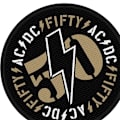Miniatyrbild 2 av 2: AC/DC Fifty Påsydd Vävd Patch One Size Svart Black One Size