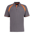 Miniatyrbild 1 av 2: Kustom Kit Herr Oak Hill Poloskjorta XL Charcoal/Orange Charcoal/Orange XL