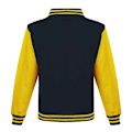 Miniatyrbild 2 av 2: Awdis Unisex Vuxen Varsity Jacka XS Jet Black/Sun Yellow Jet Black/Sun Yellow XS