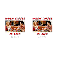 Miniatyrbild 2 av 2: Friends When Coffee Is Life Mug One Size Vit/Röd White/Red One Size