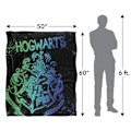 Miniatyrbild 5 av 6: Harry Potter Hogwarts Sprayfärg Filt One Size Flerfärgad Multicoloured One Size