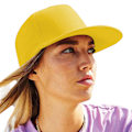 Miniatyrbild 3 av 3: Beechfield Unisex 5-panels Retro Rapper Keps One Size Gul Yellow One Size