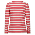 Miniatyrbild 2 av 5: Regatta Dam/Kvinnor Federica Stripe Långärmad T-shirt 12 U Mineral Red/Light Vanilla 12 UK