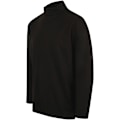 Miniatyrbild 3 av 6: Henbury Herr Långärmad Bomullsrik Ribbstickad Tröja / Sweatshirt Black L