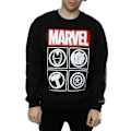 Miniatyrbild 3 av 5: Avengers Herr Ikoner Sweatshirt 3XL Svart Black 3XL