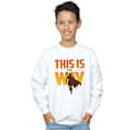 Miniatyrbild 2 av 3: Star Wars The Mandalorian This Is The Way Sweatshirt för pojkar 7-8 år White 7-8 Years
