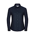 Miniatyrbild 1 av 3: Russell Dam/Kvinnors Oxford Easy-Care Långärmad Skjorta 6XL B Bright Navy 6XL