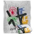 Miniatyrbild 2 av 6: Harry Potter Hogwarts Graffiti Filt En Storlek Flerfärgad Multicoloured One Size