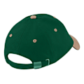 Miniatyrbild 3 av 5: Beechfield Unisex Lågprofil Tung Borstad Bomulls Basebollkeps Forest/Taupe One Size