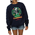 Miniatyrbild 3 av 5: National Lampoon's Christmas Vacation Girls Greyscale Clarkmas Navy Blue 5-6 Years