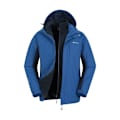 Miniatyrbild 1 av 6: Mountain Warehouse Herr Thunderstorm 3-i-1 Vattentät Jacka X Blue XXL
