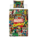 Miniatyrbild 1 av 2: Marvel Comics Påslakanset Enkelt Flerfärgat Multicoloured Single