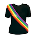 Miniatyrbild 1 av 2: Bristol Novelty Unisex Vuxen Regnbåge Sash En Storlek Regnbåge Rainbow One Size