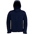 Miniatyrbild 2 av 5: B&C Herr Huvtröja Softshell Andningsbar, Vattentät & Vindtät Ja Navy Blue 2XL