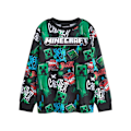 Miniatyrbild 2 av 5: Minecraft Pojkar Creeper Lång Pyjamas Set (2-pack) 9-10 År B Blue/Black/Green 9-10 Years