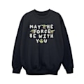 Miniatyrbild 1 av 4: Star Wars Boys The Mandalorian Grogu May The Force Be With You Black 7-8 Years