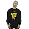 Miniatyrbild 2 av 4: Netflix Mens Stranger Things You Better Run Sweatshirt 5XL Svart Black 5XL