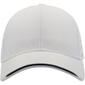 Miniatyrbild 1 av 4: Atlantis Estoril 6 Panel Jacquard Recycled Baseball Cap One Size White One Size