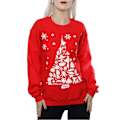 Miniatyrbild 3 av 5: Star Wars Dam/Damer Julgran Sweatshirt S Röd Red S