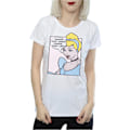 Miniatyrbild 3 av 5: Disney Princess Dam/Damer Askungen Pop Art Bomull T-shirt White XL