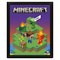 Miniatyrbild 1 av 2: Minecraft Växlande Terräng Lentikulärt 3D-tryck One Size Multic Multicoloured One Size