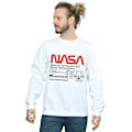 Miniatyrbild 2 av 3: NASA Herr Space Shuttle Sweatshirt L Vit White L