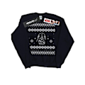 Miniatyrbild 1 av 5: Star Wars Jul Darth Vader Fair Isle Sweatshirt M Nav Navy Blue M