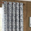 Miniatyrbild 2 av 3: Furn Winter Woods Chenille Animals Öglettgardiner 229cm x 183c Midnight 229cm x 183cm