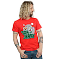 Miniatyrbild 3 av 4: Tom och Jerry Herr Julhälsningar T-shirt S Röd Red S