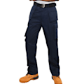 Miniatyrbild 4 av 4: Absolute Apparel Herr Workwear Utility Cargo Byxa 44L Marinblå Navy 44L