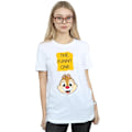 Miniatyrbild 2 av 3: Disney Dam/Damer Chip N Dale The Funny One Bomull Boyfriend White XXL