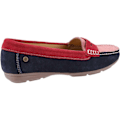 Miniatyrbild 2 av 4: Hush Puppies Dam/Dam Margot Mocka Loafers 3 UK Röd/Rosa/Marinblå Red/Pink/Navy 3 UK