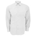 Miniatyrbild 1 av 5: Kustom Kit Premium Non Iron Långärmad Skjorta för Herr 17,5 tum Vit White 17.5inch