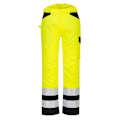 Miniatyrbild 1 av 2: Portwest PW2 Varselbyxor för män 46R Gul/Svart Yellow/Black 46R