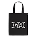 Miniatyrbild 1 av 2: Something Different Triple Moon Tote Bag One Size Svart/Vit Black/White One Size