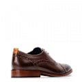 Miniatyrbild 2 av 5: Base London Herr Cast Washed Snörning Läder Brogue Sko 10 UK Brown 10 UK