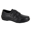 Miniatyrbild 1 av 2: Mod Comfys Dam/Damsoftie Läder Extra Bred Casual Skor Black 4 UK