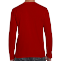 Miniatyrbild 3 av 5: Gildan Soft Style långärmad T-shirt för män (5-pack) 2XL röd Red 2XL