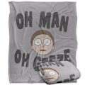Miniatyrbild 2 av 6: Rick And Morty Oh Man Oh Geeze Filt En Storlek Flerfärgad Multicoloured One Size