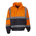 Miniatyrbild 2 av 2: Yoko Hi-Vis Tvåfärgad Bomberjacka S Hi-Vis Gul/Marinblå Hi-Vis Yellow/Navy S